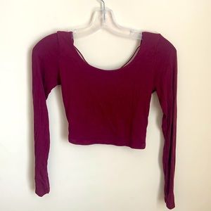 GARAGE crop top with open back